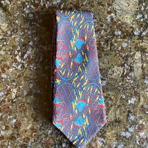 HERMES 100% Silk Tie- Authentic, Like New, smoke free, Gorgeous